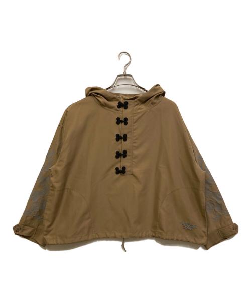 X-GIRL（エックスガール）X-girl (エックスガール) CHINA ANORAK ベージュ サイズ:Sの古着・服飾アイテム