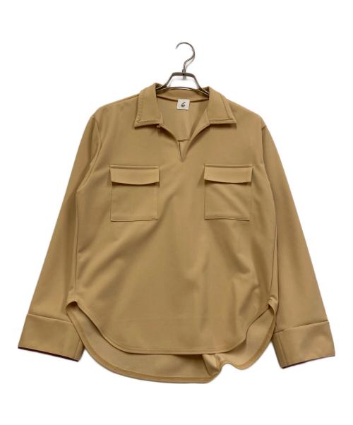 6(ROKU) BEAUTY&YOUTH（ロク ビューティーアンドユース）6(ROKU) BEAUTY&YOUTH (ロク ビューティーアンドユース) SKIPPER SHIRT イエロー サイズ:SIZE Freeの古着・服飾アイテム