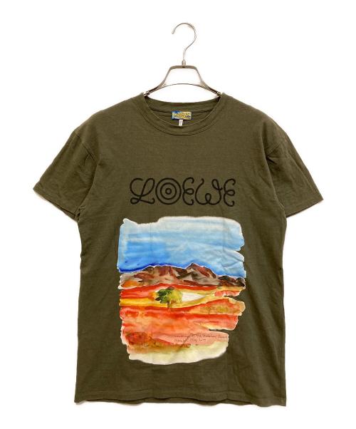 LOEWE（ロエベ）LOEWE (ロエベ) NATURE T-SHIRT グリーン サイズ:SIZE XSの古着・服飾アイテム