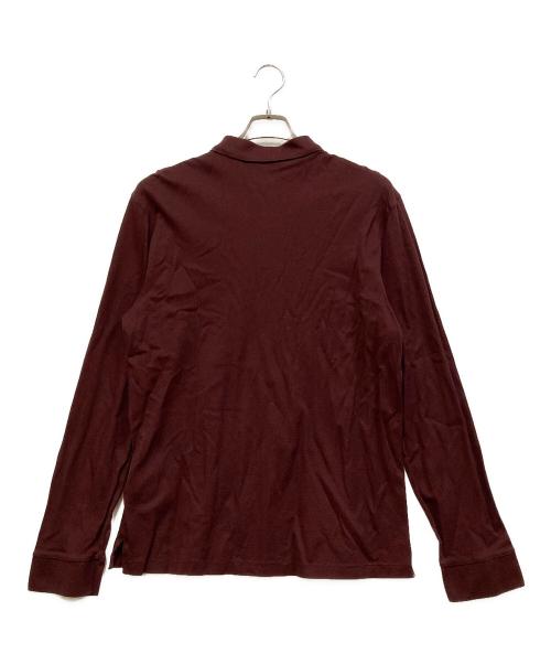RALPH LAUREN Purple Label（ラルフ ローレン パープル レーベル）RALPH LAUREN Purple Label (ラルフ ローレン パープル レーベル) 長袖ポロシャツ バーガンディー サイズ:SIZE Lの古着・服飾アイテム