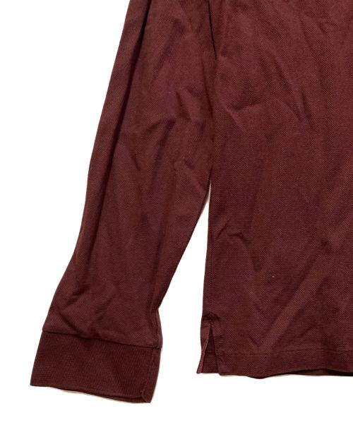 RALPH LAUREN Purple Label（ラルフ ローレン パープル レーベル）RALPH LAUREN Purple Label (ラルフ ローレン パープル レーベル) 長袖ポロシャツ バーガンディー サイズ:SIZE Lの古着・服飾アイテム