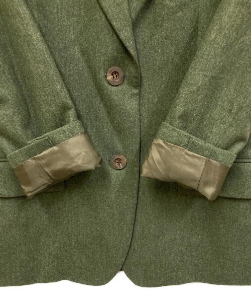 Burberry's（バーバリー）Burberry's (バーバリーズ) テーラードジャケット グリーン サイズ:9号の古着・服飾アイテム