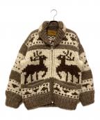 Cawichanカウチン）の古着「カウチンニットカーディガン」｜ブラウン