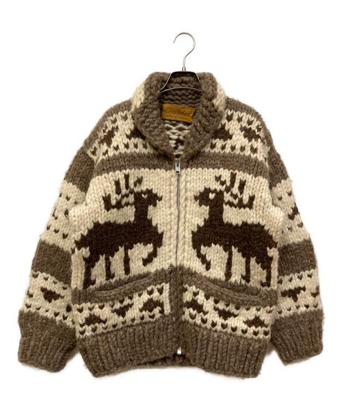 Cawichan（カウチン）Cawichan (カウチン) カウチンニットカーディガン ブラウン サイズ:表記なしの古着・服飾アイテム
