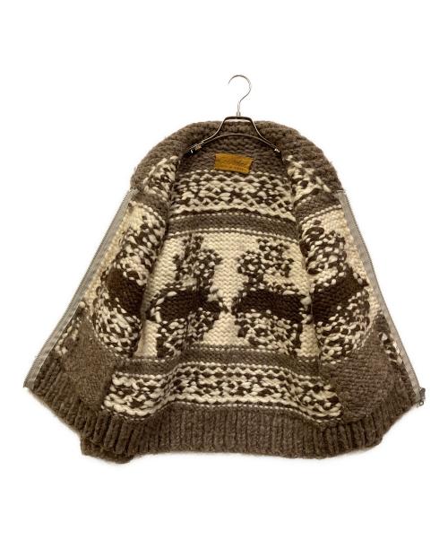 Cawichan（カウチン）Cawichan (カウチン) カウチンニットカーディガン ブラウン サイズ:表記なしの古着・服飾アイテム