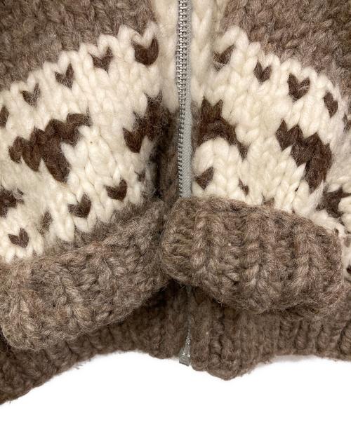 Cawichan（カウチン）Cawichan (カウチン) カウチンニットカーディガン ブラウン サイズ:表記なしの古着・服飾アイテム