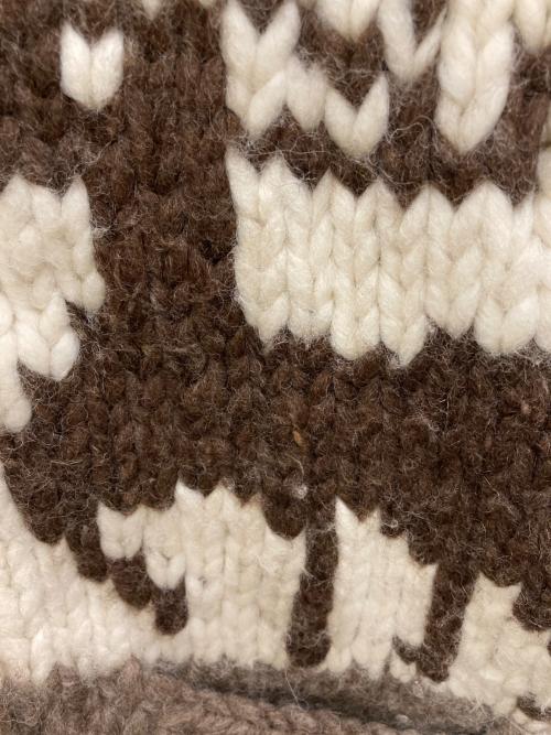 Cawichan（カウチン）Cawichan (カウチン) カウチンニットカーディガン ブラウン サイズ:表記なしの古着・服飾アイテム