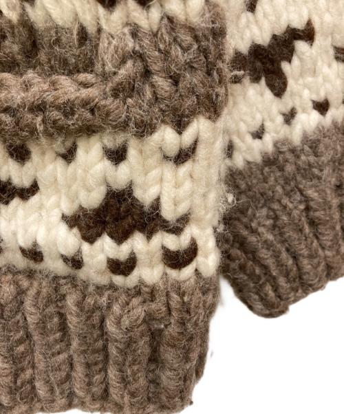 Cawichan（カウチン）Cawichan (カウチン) カウチンニットカーディガン ブラウン サイズ:表記なしの古着・服飾アイテム