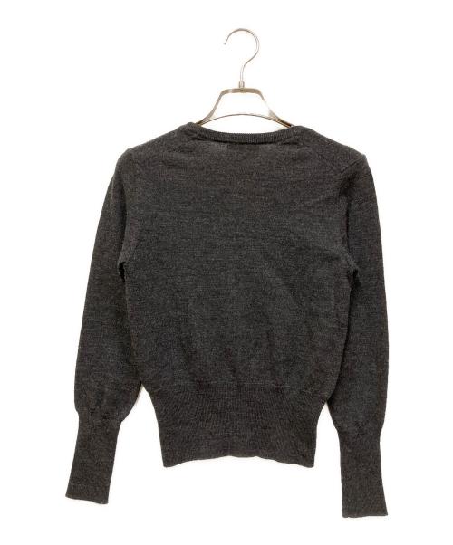 Vivienne Westwood RED LABEL（ヴィヴィアンウエストウッドレッドレーベル）Vivienne Westwood RED LABEL (ヴィヴィアンウエストウッドレッドレーベル) オーブ刺繍カーディガン チャコールグレー サイズ:SIZE Mの古着・服飾アイテム