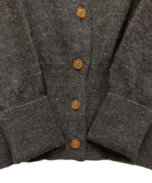 Vivienne Westwood RED LABEL（ヴィヴィアンウエストウッドレッドレーベル）Vivienne Westwood RED LABEL (ヴィヴィアンウエストウッドレッドレーベル) オーブ刺繍カーディガン チャコールグレー サイズ:SIZE Mの古着・服飾アイテム