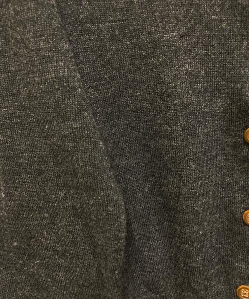 Vivienne Westwood RED LABEL（ヴィヴィアンウエストウッドレッドレーベル）Vivienne Westwood RED LABEL (ヴィヴィアンウエストウッドレッドレーベル) オーブ刺繍カーディガン チャコールグレー サイズ:SIZE Mの古着・服飾アイテム