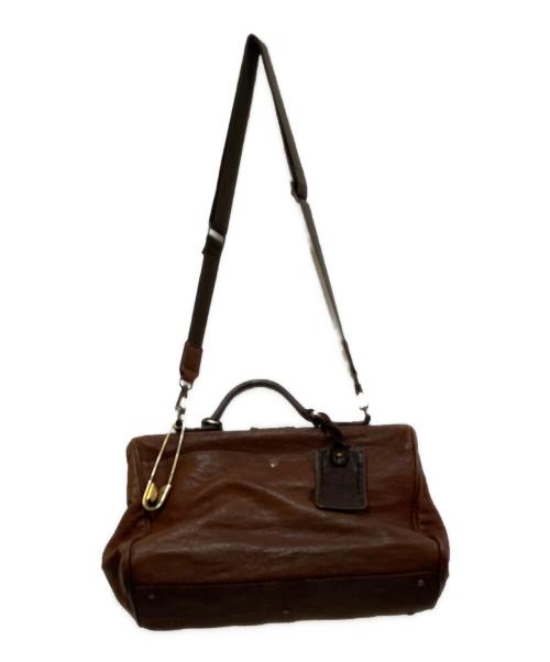 CHRISTIAN PEAU（クリスチャンポー）CHRISTIAN PEAU (クリスチャンポー) 2WAYレザーショルダーバッグ ブラウンの古着・服飾アイテム