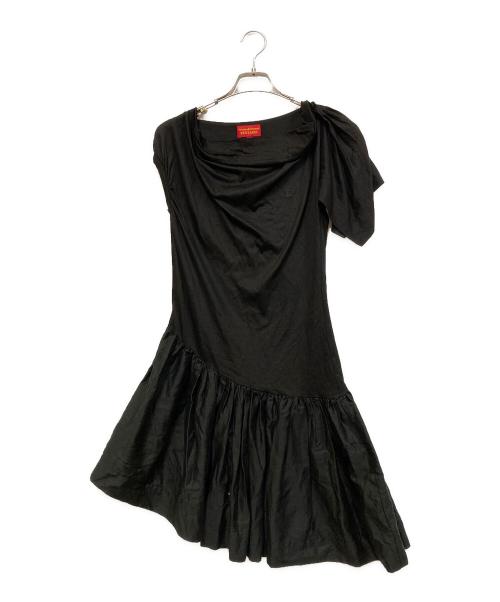 Vivienne Westwood RED LABEL（ヴィヴィアンウエストウッドレッドレーベル）Vivienne Westwood RED LABEL (ヴィヴィアンウエストウッドレッドレーベル) オーブ刺繍デザインワンピース ブラック サイズ:SIZE Mの古着・服飾アイテム