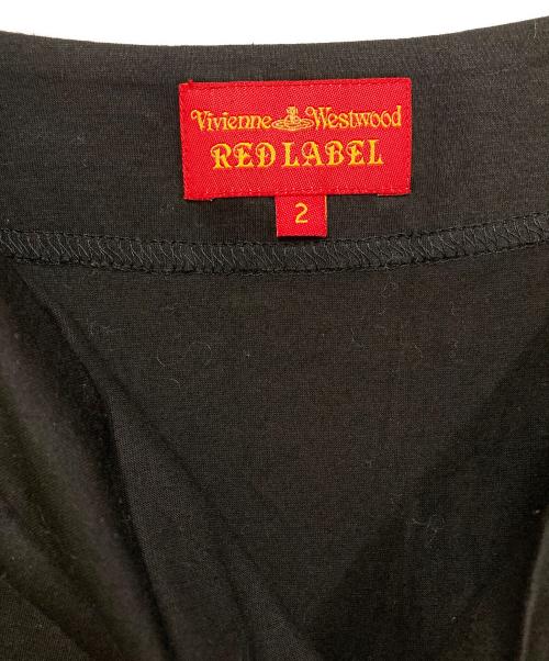 Vivienne Westwood RED LABEL（ヴィヴィアンウエストウッドレッドレーベル）Vivienne Westwood RED LABEL (ヴィヴィアンウエストウッドレッドレーベル) オーブ刺繍デザインワンピース ブラック サイズ:SIZE Mの古着・服飾アイテム