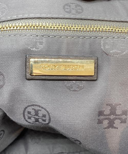 TORY BURCH（トリーバーチ）TORY BURCH (トリーバーチ) レザートートバッグ ブラウンの古着・服飾アイテム