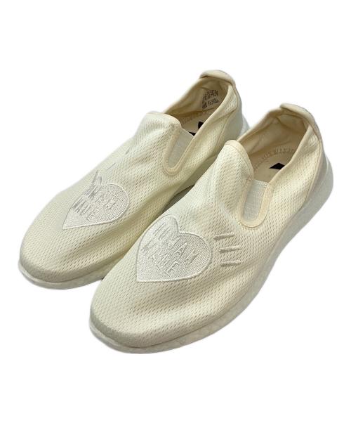 HUMAN MADE（ヒューマンメイド）HUMAN MADE (ヒューマンメイド) adidas (アディダス) PURE SLIP ON アイボリー サイズ:26の古着・服飾アイテム