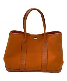 HERMES（エルメス）の古着「ガーデンパーティTPM　ハンドバッグ」｜オレンジ