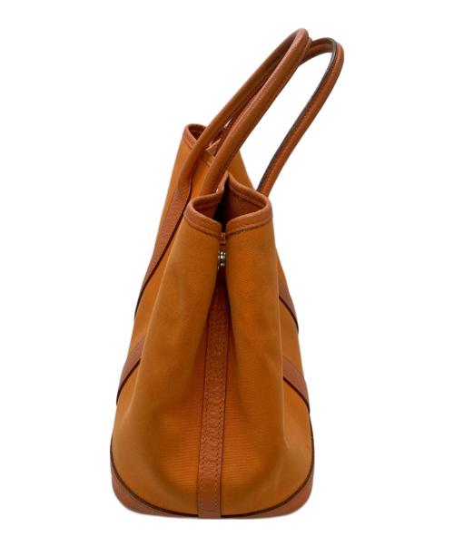 HERMES（エルメス）HERMES (エルメス) ガーデンパーティTPM　ハンドバッグ オレンジの古着・服飾アイテム