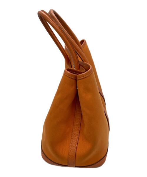 HERMES（エルメス）HERMES (エルメス) ガーデンパーティTPM　ハンドバッグ オレンジの古着・服飾アイテム