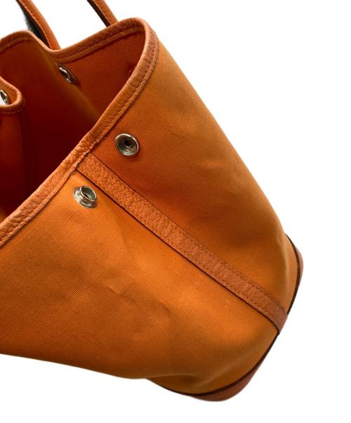 HERMES（エルメス）HERMES (エルメス) ガーデンパーティTPM　ハンドバッグ オレンジの古着・服飾アイテム