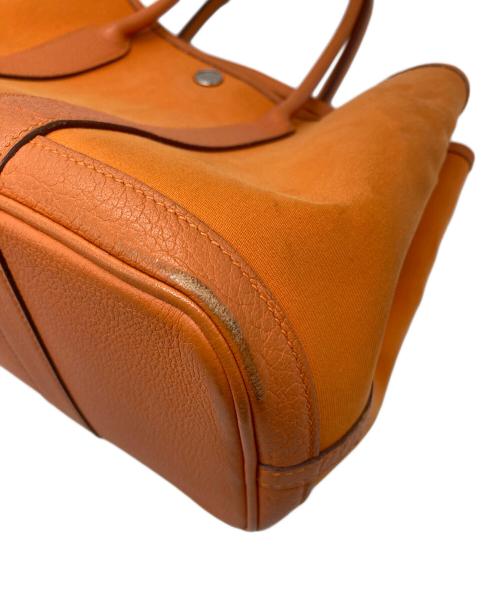 HERMES（エルメス）HERMES (エルメス) ガーデンパーティTPM　ハンドバッグ オレンジの古着・服飾アイテム