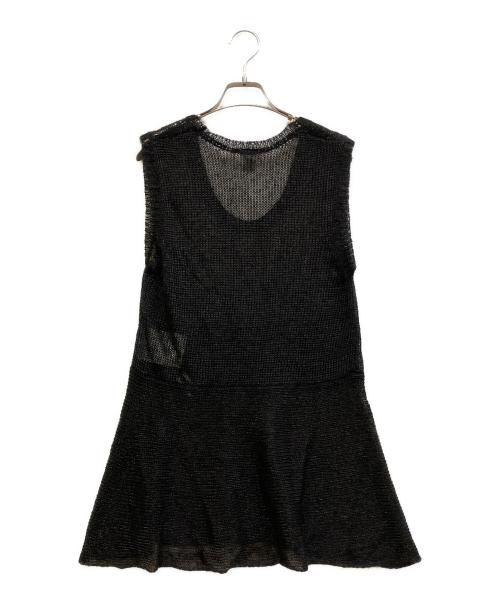 noir kei ninomiya（ノワール ケイ ニノミヤ）noir kei ninomiya (ノワール ケイ ニノミヤ) セミシアートップ ブラック サイズ:Sの古着・服飾アイテム