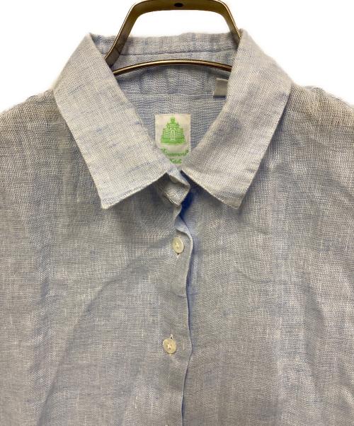 finamore（フィナモレ）Finamore (フィナモレ) リネンシャツ ブルー サイズ:38の古着・服飾アイテム