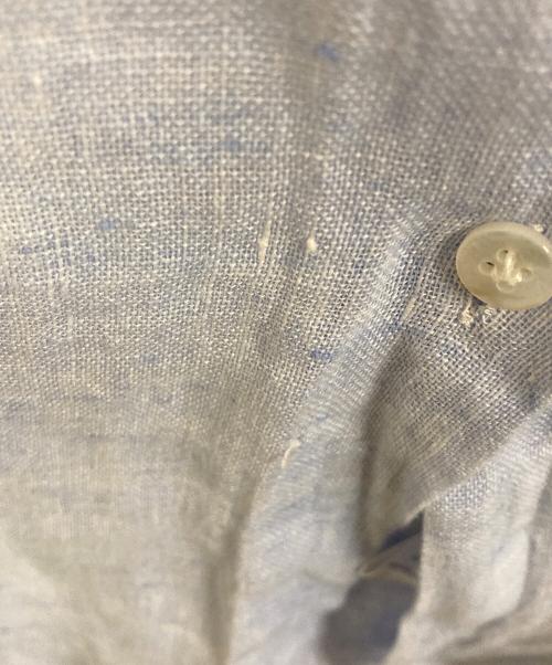 finamore（フィナモレ）Finamore (フィナモレ) リネンシャツ ブルー サイズ:38の古着・服飾アイテム