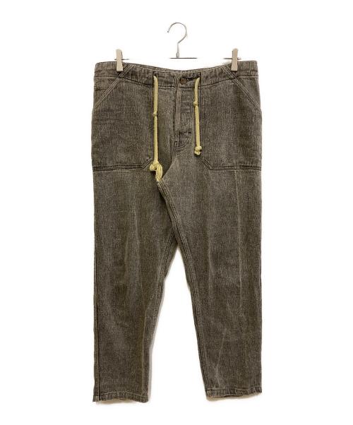 nanushka（ナヌーシュカ）nanushka (ナヌーシュカ) リネン混デニムパンツ グレー サイズ:SIZE Mの古着・服飾アイテム