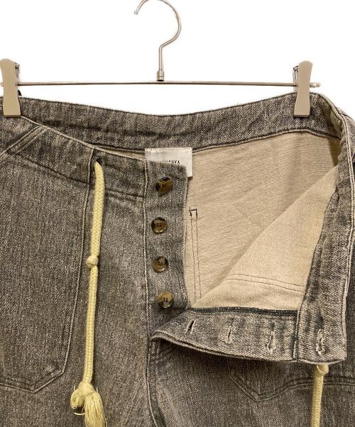 nanushka（ナヌーシュカ）nanushka (ナヌーシュカ) リネン混デニムパンツ グレー サイズ:SIZE Mの古着・服飾アイテム