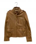23区ニジュウサンク）の古着「レザージャケット」｜ブラウン