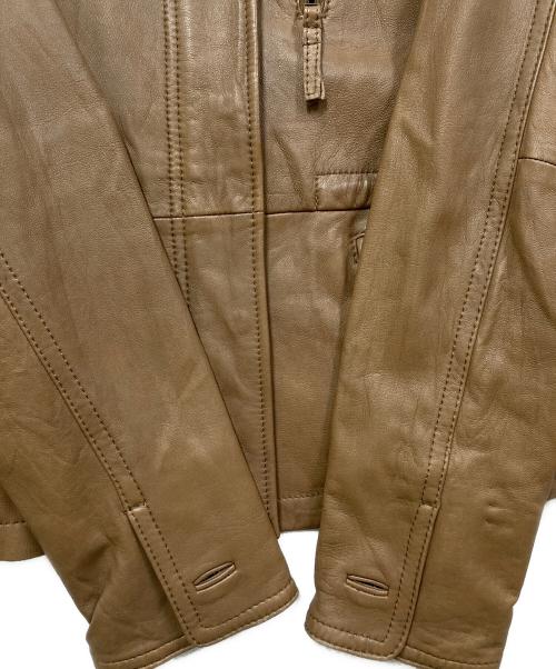 23区（ニジュウサンク）23区 (ニジュウサンク) レザージャケット ブラウン サイズ:SIZE L (UK 40)の古着・服飾アイテム