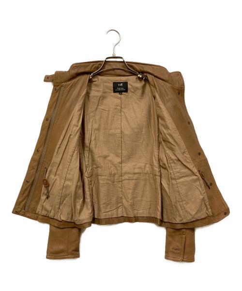 23区（ニジュウサンク）23区 (ニジュウサンク) レザージャケット ブラウン サイズ:SIZE L (UK 40)の古着・服飾アイテム