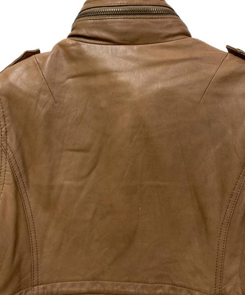 23区（ニジュウサンク）23区 (ニジュウサンク) レザージャケット ブラウン サイズ:SIZE L (UK 40)の古着・服飾アイテム