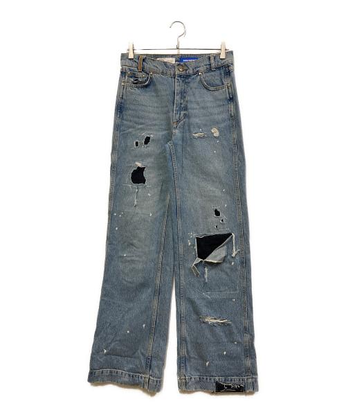 ZARA（ザラ）ZARA (ザラ) ADER error (アーダーエラー) Patchwork Jeans Blue ブルー サイズ:SIZE　XSの古着・服飾アイテム