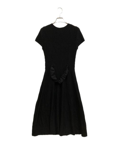 VALENTINO ROMA（ヴァレンティノ ローマ）VALENTINO ROMA (ヴァレンティノ ローマ) 半袖ニットワンピース ブラック サイズ:SIZE Freeの古着・服飾アイテム