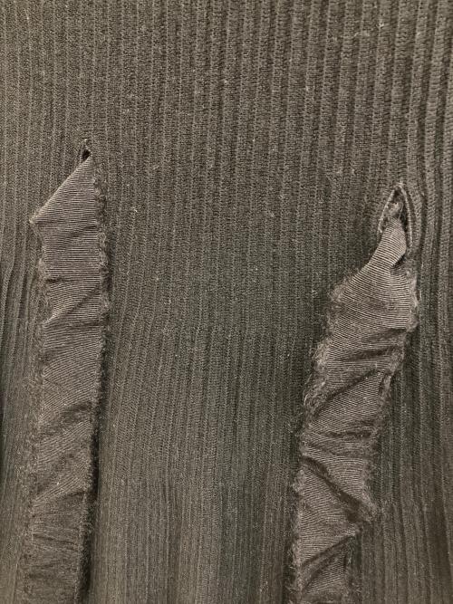 VALENTINO ROMA（ヴァレンティノ ローマ）VALENTINO ROMA (ヴァレンティノ ローマ) 半袖ニットワンピース ブラック サイズ:SIZE Freeの古着・服飾アイテム