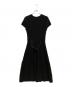 VALENTINO ROMA (ヴァレンティノ ローマ) 半袖ニットワンピース ブラック サイズ:SIZE Free：5000円