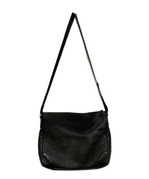 GUCCI（グッチ）GUCCI (グッチ) レザーショルダーバッグ ブラックの古着・服飾アイテム