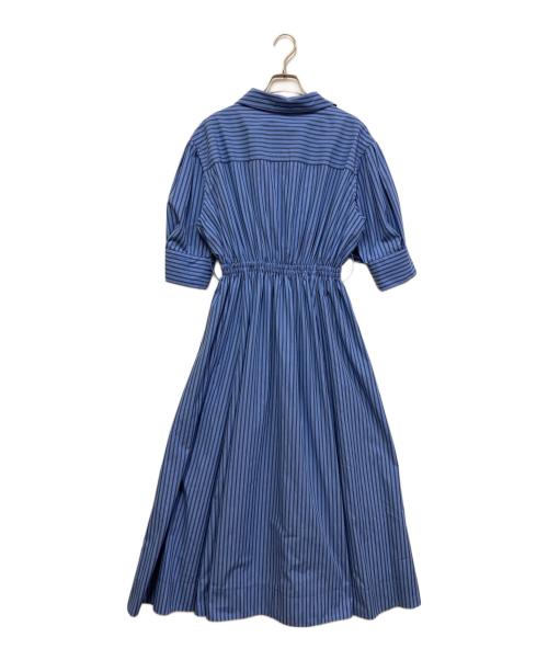 FRAY ID（フレイ アイディー）FRAY ID (フレイ アイディー) ベルト付カシュクールシャツワンピース ブルー サイズ:S 未使用品の古着・服飾アイテム