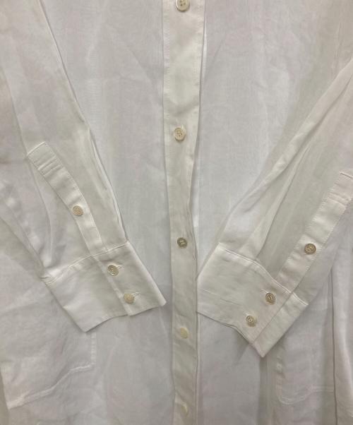 ANAYI（アナイ）ANAYI (アナイ) シアーシャツワンピース ホワイト サイズ:38 未使用品の古着・服飾アイテム