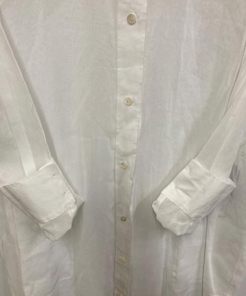 ANAYI（アナイ）ANAYI (アナイ) シアーシャツワンピース ホワイト サイズ:38 未使用品の古着・服飾アイテム
