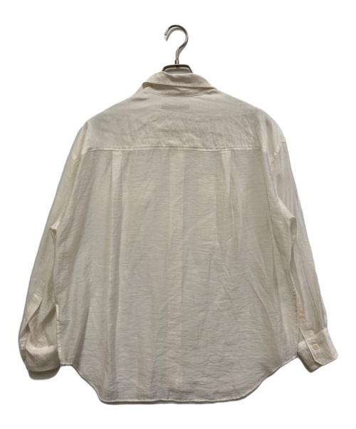 FRAMeWORK（フレームワーク）FRAMeWORK (フレームワーク) シアーシルク混ワークシャツ ホワイト サイズ:FREEの古着・服飾アイテム