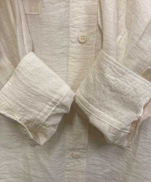 FRAMeWORK（フレームワーク）FRAMeWORK (フレームワーク) シアーシルク混ワークシャツ ホワイト サイズ:FREEの古着・服飾アイテム