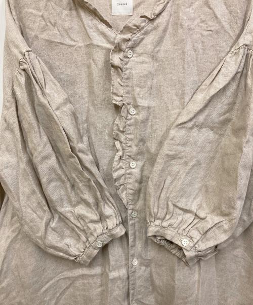 Gauze（ガーゼ）Gauze (ガーゼ) リネンシャツワンピース ベージュ サイズ:Freeの古着・服飾アイテム