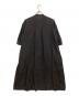 maison de soil (メゾンドソイル) ピンタックリネンシャツワンピース ブラック サイズ:2：11000円