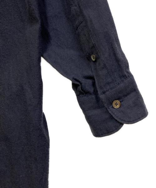 COMOLI（コモリ）COMOLI (コモリ) コットンネル バンドカラーシャツ ネイビー サイズ:SIZE ２の古着・服飾アイテム