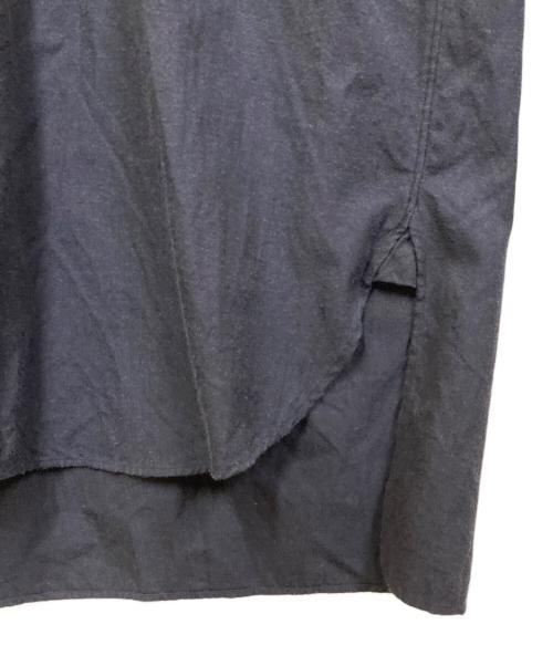 COMOLI（コモリ）COMOLI (コモリ) コットンネル バンドカラーシャツ ネイビー サイズ:SIZE ２の古着・服飾アイテム