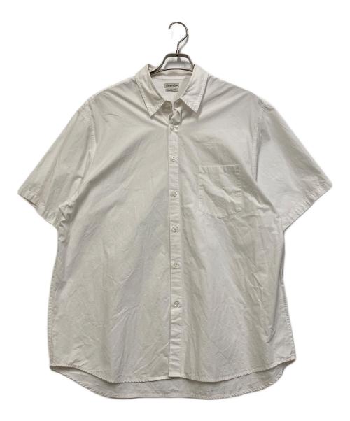 STEVEN ALAN（スティーブンアラン）STEVEN ALAN (スティーブンアラン) COTTON TYPEWRITER REVERSE SEAM SHORT SLEEVE SHIRT ホワイト サイズ:SIZE Lの古着・服飾アイテム