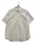 STEVEN ALAN（スティーブンアラン）の古着「COTTON TYPEWRITER REVERSE SEAM SHORT SLEEVE SHIRT」｜ホワイト